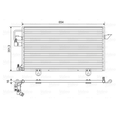 VALEO 822602 Skraplacz klimatyzacji