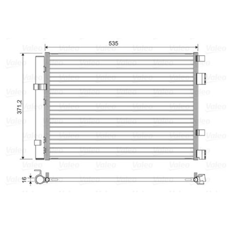 VALEO 822610 Skraplacz klimatyzacji