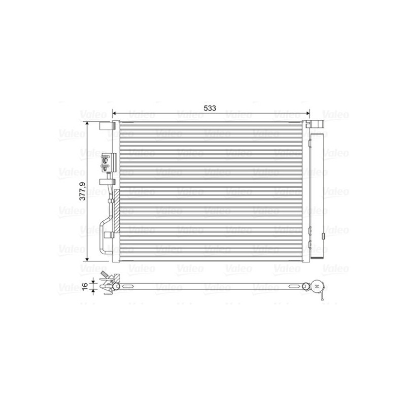 VALEO 822612 Condensador de aire acondicionado