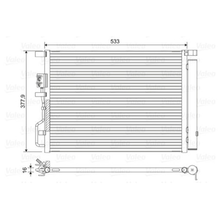 VALEO 822612 Skraplacz klimatyzacji