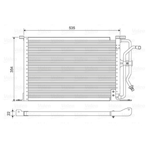 VALEO 822627 Klimakondensator
