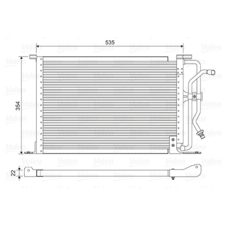 VALEO 822627 Skraplacz klimatyzacji