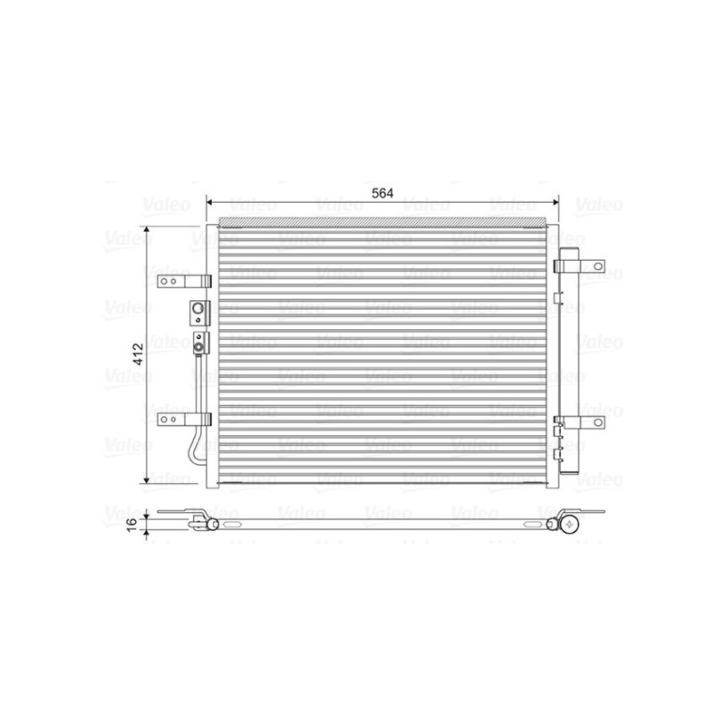 VALEO 822628 Skraplacz klimatyzacji