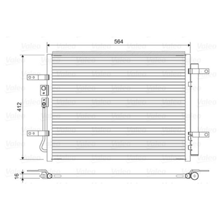 VALEO 822628 Skraplacz klimatyzacji
