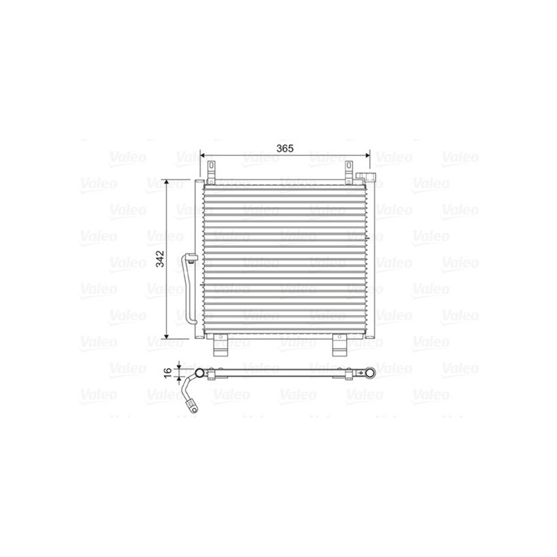 VALEO 822591 Air conditioning condenser
