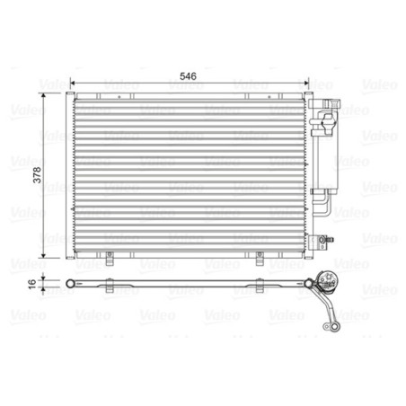 VALEO 822613 Skraplacz klimatyzacji