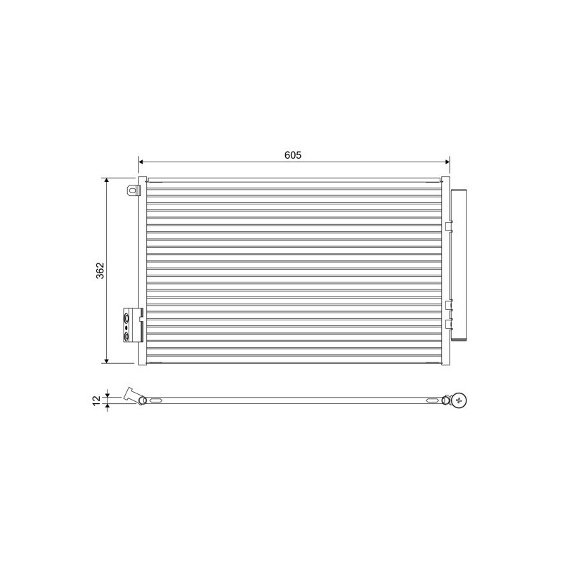 VALEO 822641 Skraplacz klimatyzacji