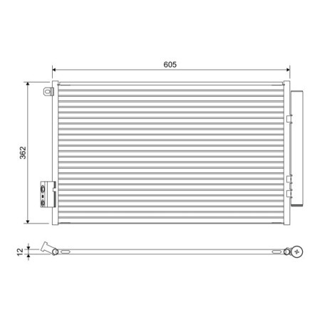VALEO 822641 Skraplacz klimatyzacji