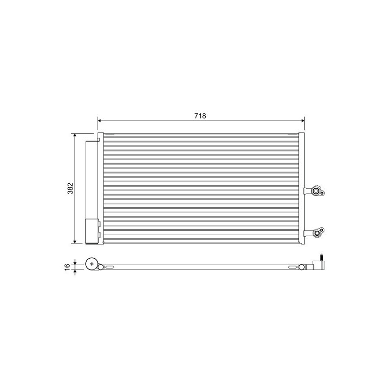 VALEO 822645 Klimakondensator