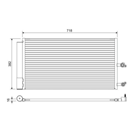 VALEO 822645 Skraplacz klimatyzacji