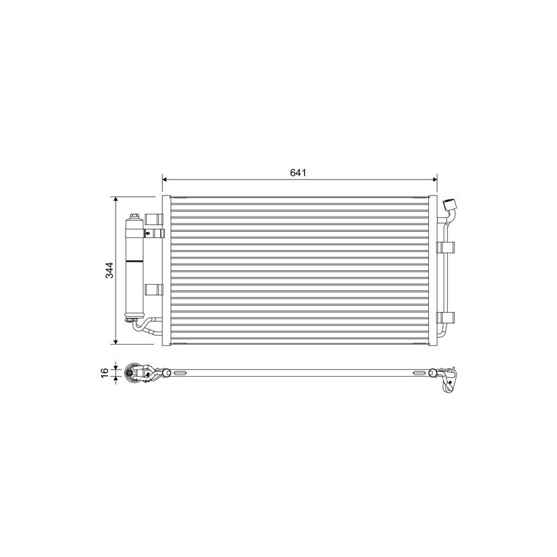 VALEO 822646 Skraplacz klimatyzacji