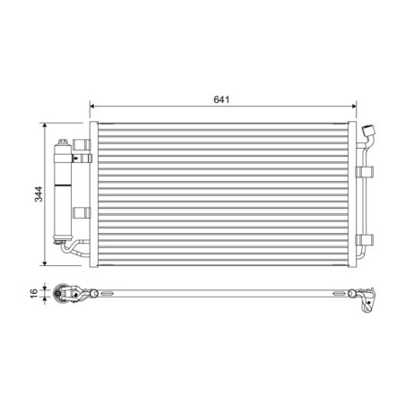 VALEO 822646 Condensador de aire acondicionado