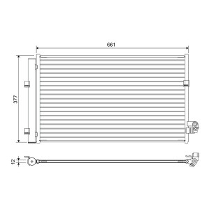 VALEO 822647 Skraplacz klimatyzacji