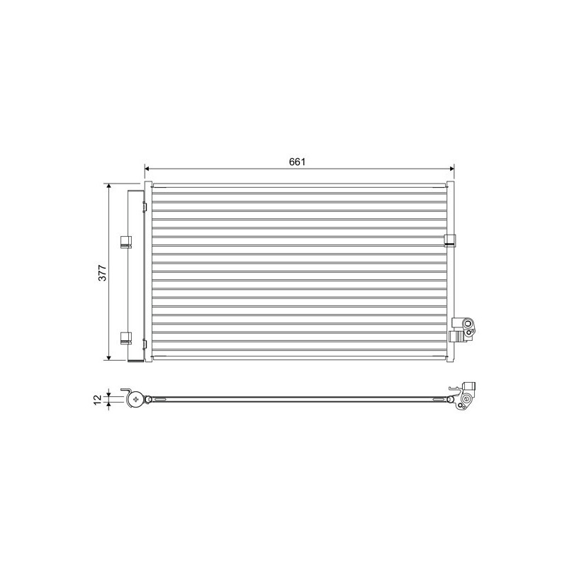 VALEO 822647 Skraplacz klimatyzacji