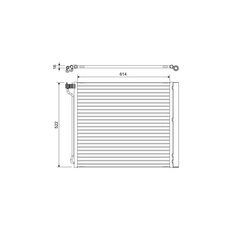 VALEO 822649 Skraplacz klimatyzacji