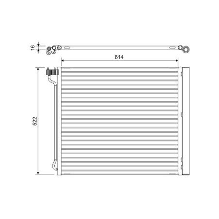 VALEO 822649 Condensador de aire acondicionado
