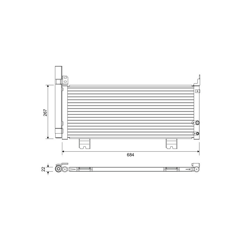 VALEO 822663 Klimakondensator