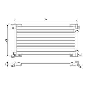 VALEO 822669 Condensador de aire acondicionado