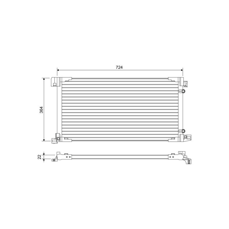 VALEO 822669 Air conditioning condenser