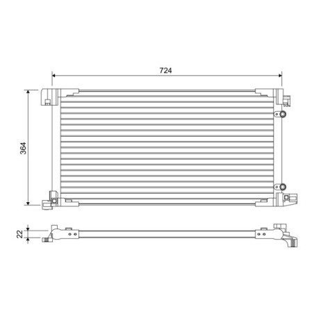VALEO 822669 Air conditioning condenser