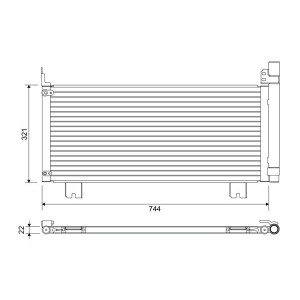 VALEO 822651 Condensador de aire acondicionado