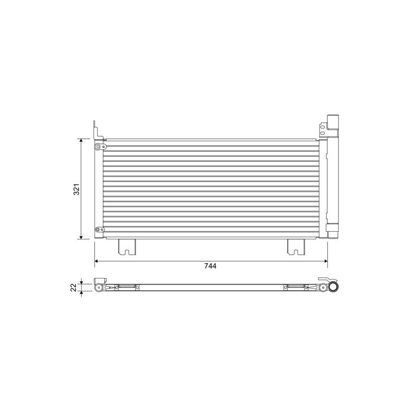 VALEO 822651 Skraplacz klimatyzacji