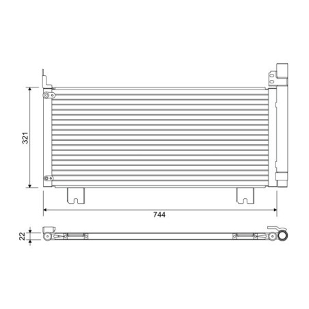 VALEO 822651 Skraplacz klimatyzacji