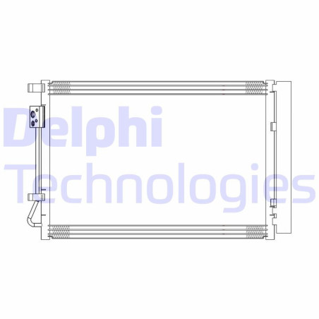 DELPHI CF20314 Skraplacz klimatyzacji