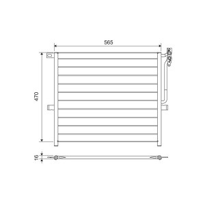 VALEO 817383 Skraplacz klimatyzacji
