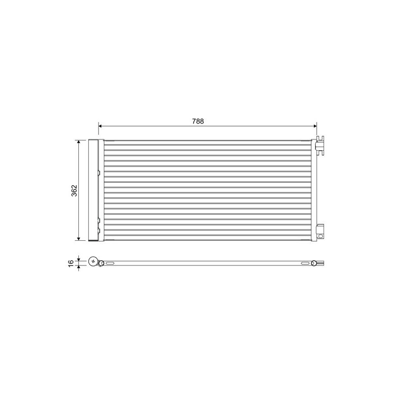 VALEO 822637 Condensador de aire acondicionado