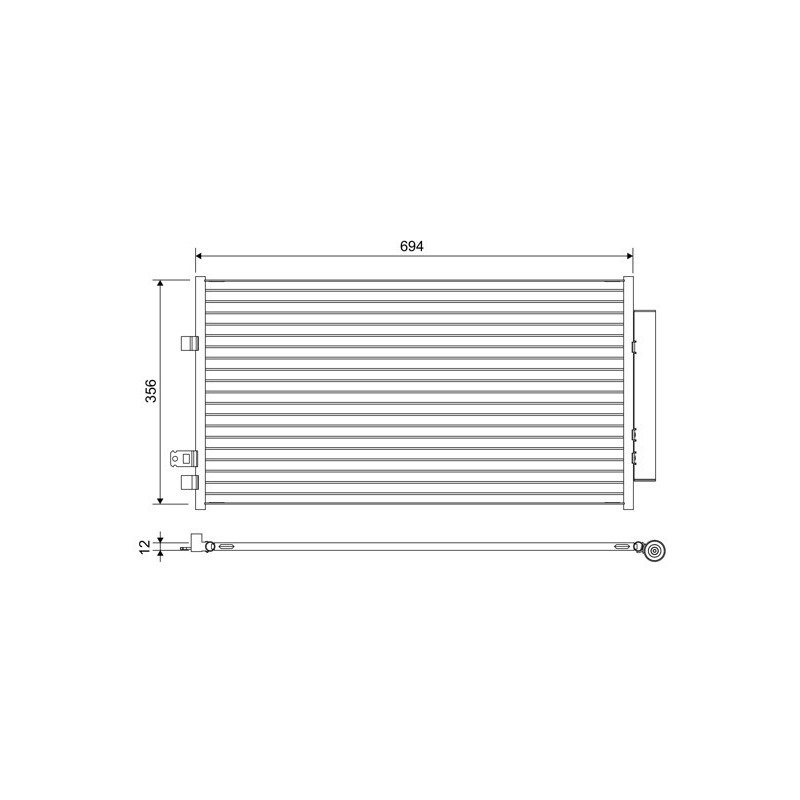 VALEO 822638 Condensador de aire acondicionado