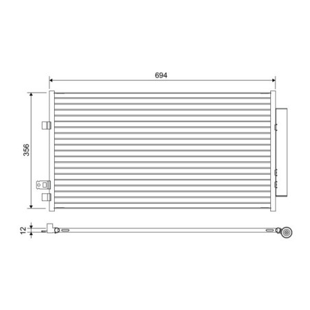 VALEO 822638 Skraplacz klimatyzacji
