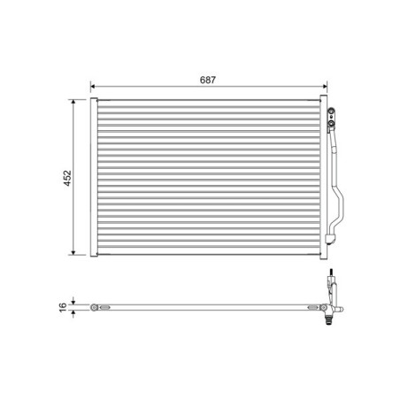 VALEO 822643 Skraplacz klimatyzacji