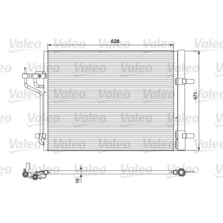VALEO 814390 Skraplacz klimatyzacji