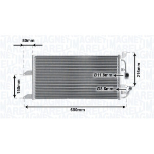 MAGNETI MARELLI 350203852000 Condensador de aire acondicionado