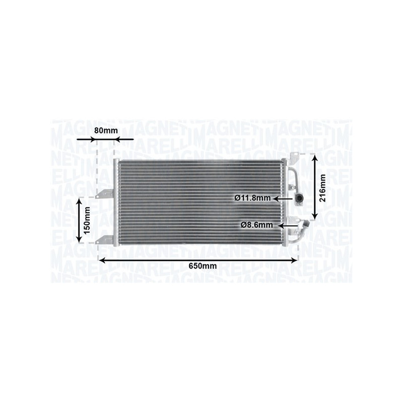 MAGNETI MARELLI 350203852000 Condenseur de climatisation