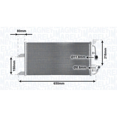 MAGNETI MARELLI 350203852000 Condensador de aire acondicionado