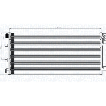 MAGNETI MARELLI 350203787000 Skraplacz klimatyzacji