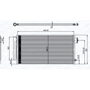MAGNETI MARELLI 350203791000 Skraplacz klimatyzacji