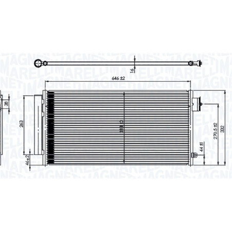 MAGNETI MARELLI 350203791000 Klimakondensator