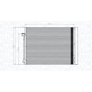 MAGNETI MARELLI 350203795000 Air conditioning condenser