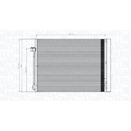 MAGNETI MARELLI 350203795000 Condensador de aire acondicionado