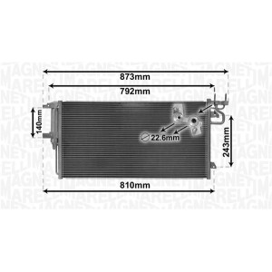 MAGNETI MARELLI 350203868000 Skraplacz klimatyzacji