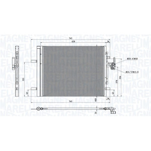 MAGNETI MARELLI 350203873000 Air conditioning condenser