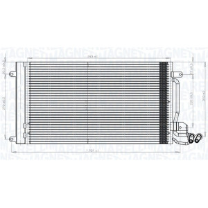 MAGNETI MARELLI 350203821000 Air conditioning condenser