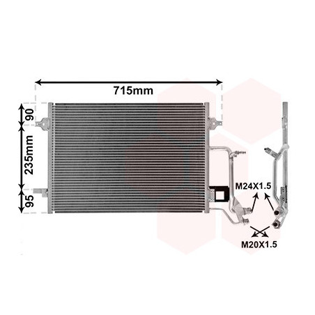 VAN WEZEL 03005140 Klimakondensator