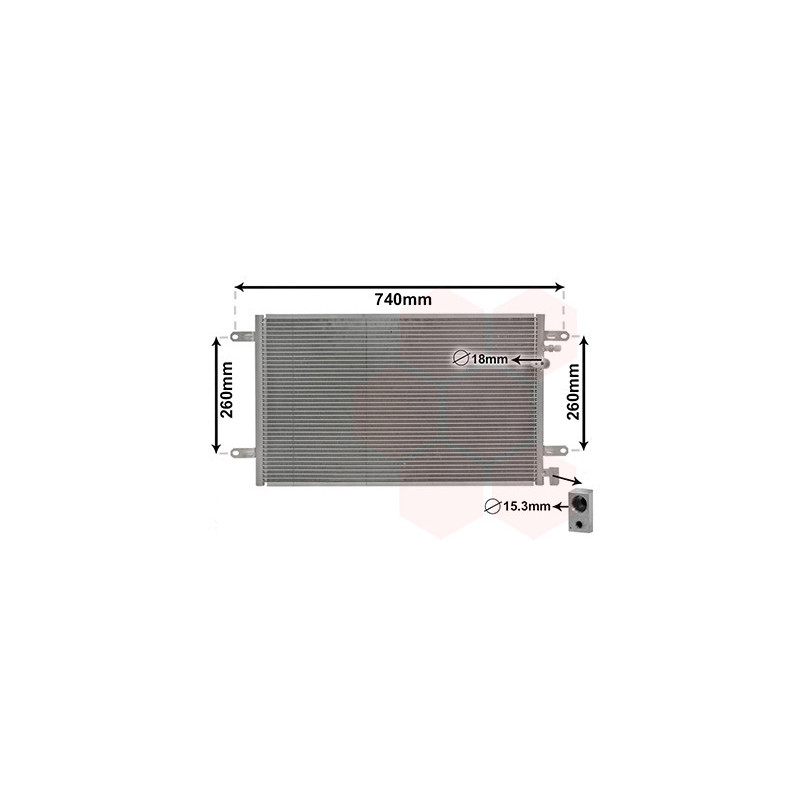 VAN WEZEL 03005237 Condenseur de climatisation