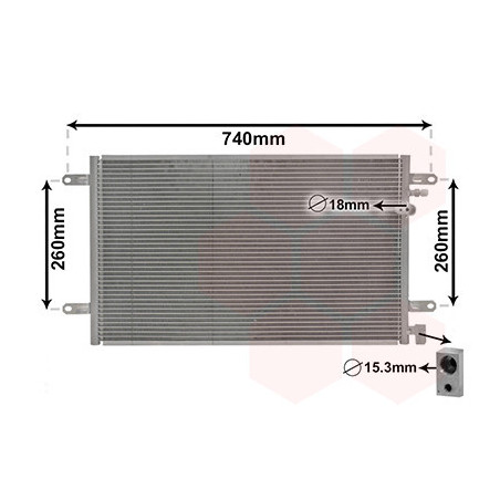 VAN WEZEL 03005237 Condensatore climatizzatore