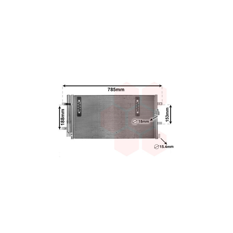 VAN WEZEL 03005297 Condensatore climatizzatore
