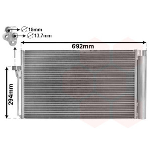 VAN WEZEL 06005273 Air conditioning condenser